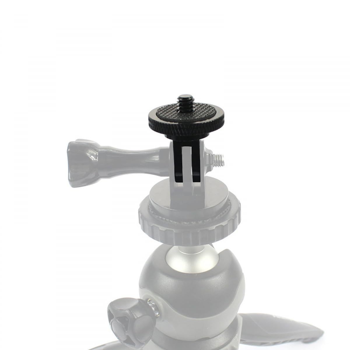 Mini Adaptador De Trípode para Cámaras De Acción, De Aleación De Aluminio De 1/4 Pulgadas De Montaje para Una Fijación Segura A Los Trípodes, Apto para Gopro Y Otras Cámaras De Acción