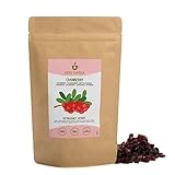 Cranberries getrocknet (500g), Cranberry ohne künstliche Zusatzstoffe, leicht mit Fruchtsaft gesüßt, Trockenobst Snack
