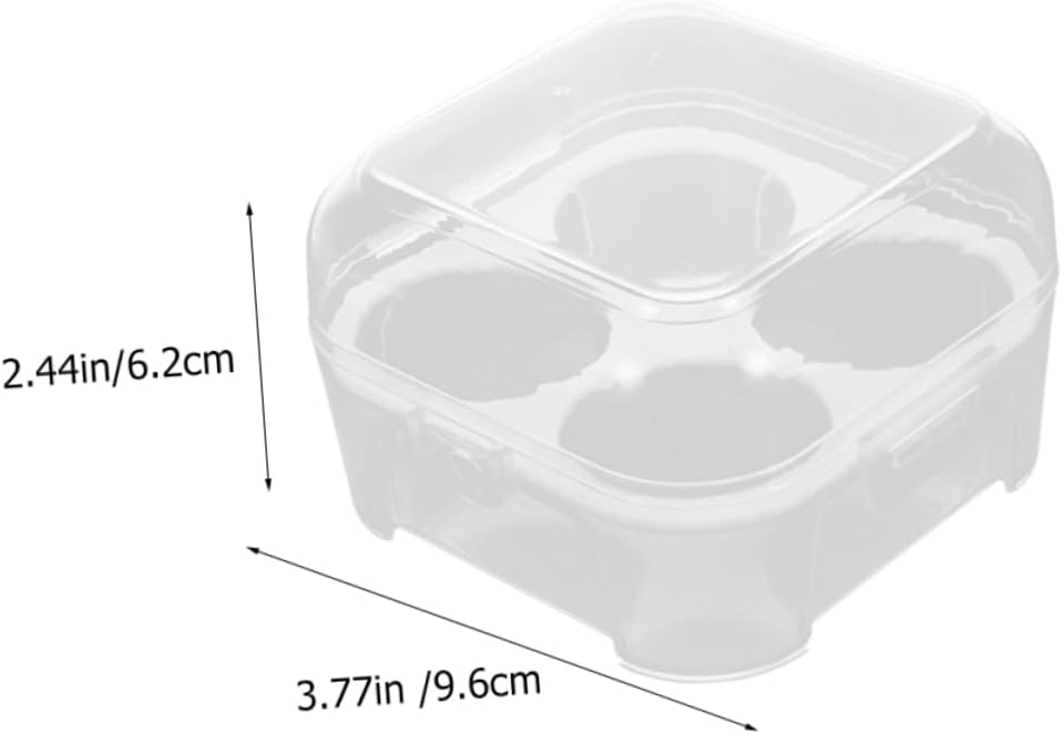 8pcs Egg Holder for Refrigerator Deviled Egg Containers Lid Separate Pragmatic Camping Tools Lightweight Portable