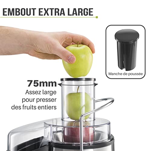 Twinzee Centrifugeuse Extracteur de Jus 850W, Large Bouche (75 mm) - Centrifugeuse Fruits et Legumes, Pieds Anti-Dérapants – Image 5