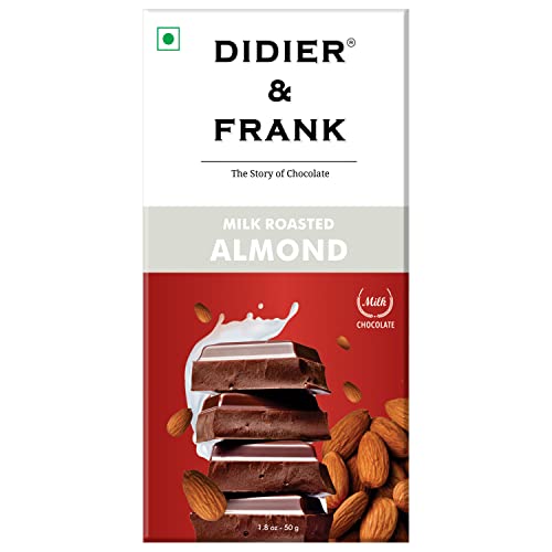 Image of Didier & Frank Roasted Almond Milk Chocolate, 50g