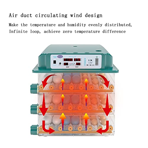YYSS Brutmaschinen Brutmaschinen für große Eier Automatisches Wenden und Feuchtigkeitsluke 6-232 Eier zum Schlüpfen von… – Bild 4
