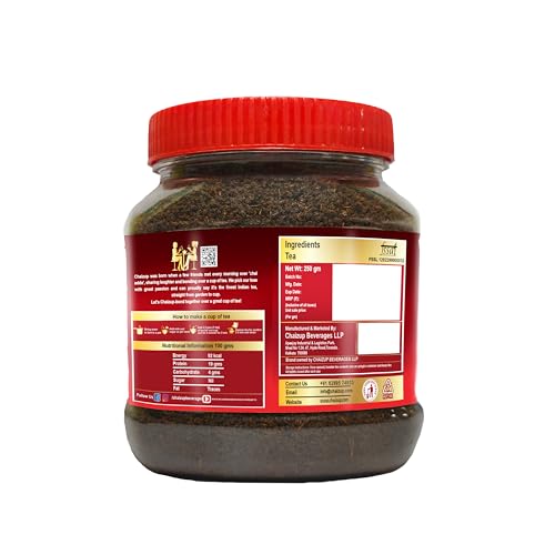 Image of Chaizup Premium Kadak CTC Tea - 250g | Strong Loose Leaf Chai | Bold Flavour & Rich Aroma | Perfect for Indian Masala Tea | 100% Natural | Makes 50+ Cups