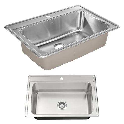 Zuhne Fortuna 33 Drop-In Stainless-Steel Kitchen...