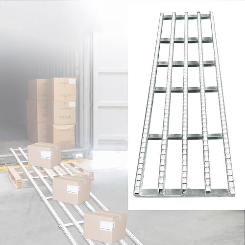 Heavy-Duty Portable Conveyor Roller Table - 118"x19.6" Industrial Conveyor Belt System for Warehouse, Loading Dock, Factory Use - Durable, Efficient, Space-Saving Solution