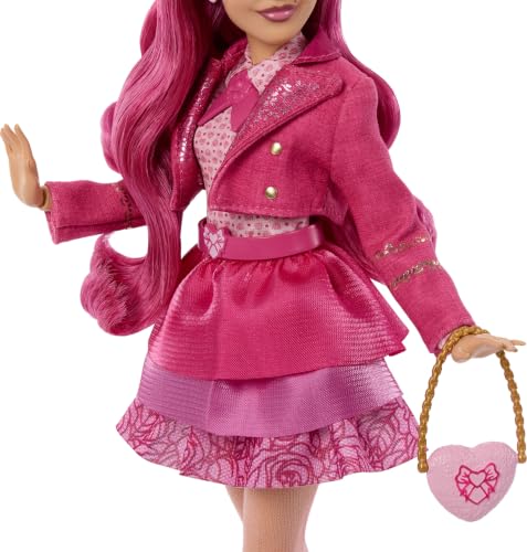 Mattel Disney Descendants: Wicked Wonderland Fashion Doll & Accessory, Pink Sister of Red & Daughter of Queen of Hearts with Movie-Inspired Clothing - image 4