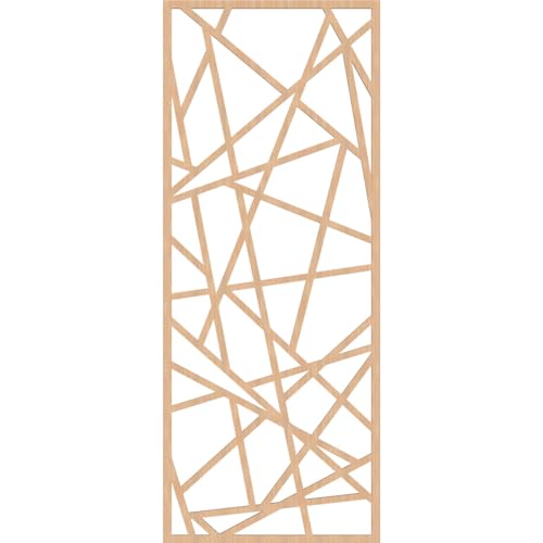 Image of Conway Decorative Pierced Fretwork Wood Wall Panels, 25 3 /8 inchW x 64 3 /8 inchH x 3 /8 inchT, Hickory