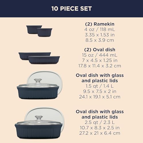 Corningware 1149697 Ceramic Bakeware Set thumb #1