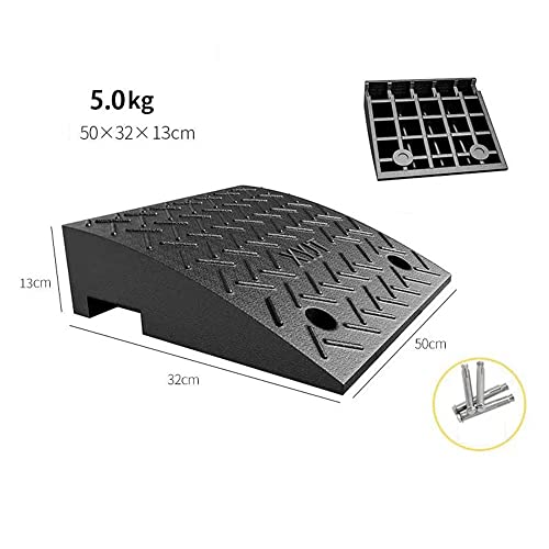 Rampa para bordillo de caucho 50x32x13 cm negro miniatura 7