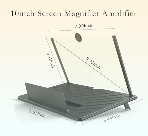 Loupe d'écran smartphone projecteur 3D noir universel