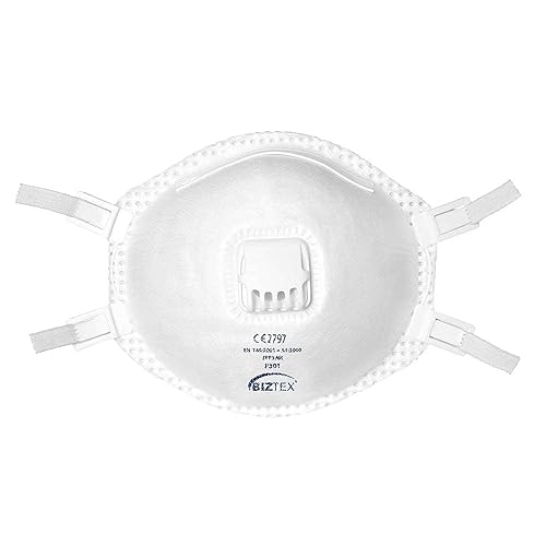 Portwest P301WHR Mascherina Anti Polvere con Valvola FFP3, Bianco