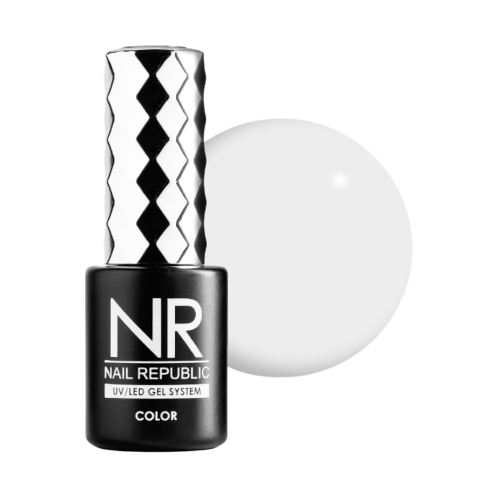 Gel Nail Polish NR001 - White Classic Vamp Gel Polish – Long-Lasting, High-Gloss UV/LED Gel Polish for Stylish French Manicure & Perfect White Nails – 10ml-image-33