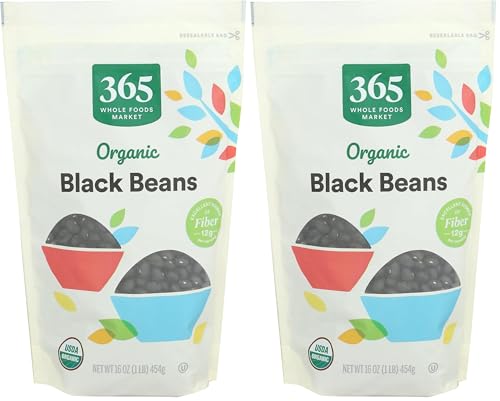 365 By Whole Foods Market, Organic Black Beans, 16 Ounce (Pack Of 2)