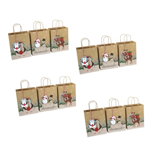 Lot de fourre-tout kraft Noël TEHAUX pour emballer rapidement sans déchirer le papier