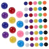 WOONEKY 200 Piezas Bolas Pequeñas de Plástico para Educativos de Matemáticas Bolas Sólidas para Clasificación de Colores de Canicas y Compatibles con Pistas y Damas Chinas