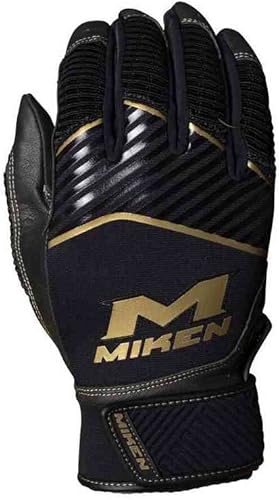 Miniatura 3 de Miken Guantes de bateo de sóftbol Gold Slowpitch  XXL adulto  negrodorado