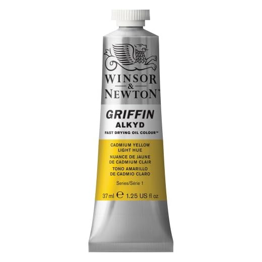 Winsor & Newton Griffin Alkyd - Tubo óleo de secado rápido, 37 ml, Tono Amarillo de Cadmio claro
