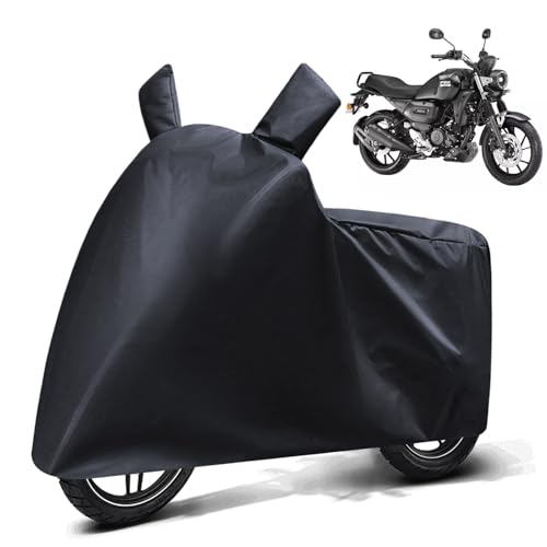 Image of FABTEC Waterproof Bike Body Cover Compatible with Yamaha Fz X, A2 (Black)