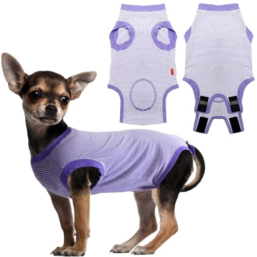 Uadonile Dog Surgery Recovery Suit for Men Women Spay Neuter Cone Alternative T[WJW[Ap[vAXS