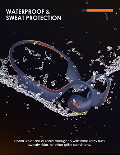 Oraimo Open Ear Headphones, Wireless Earbuds For Android & Iphone, Open Ear Earbuds, Built-In Mic,Sweat/Splash Proof, 16 Hrs Music Play, For Running Cycling Climbing With Deep Base #TOP5