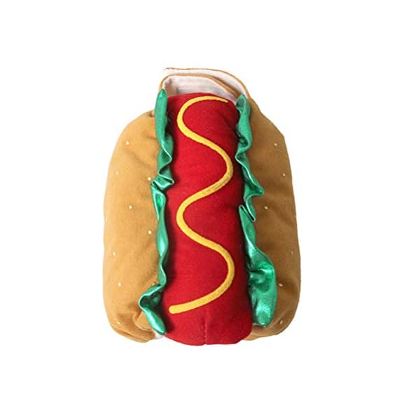 Baluue hot dog costume- pet warm costume, funny pet dog cat clothes for halloween christmas dress up - image 3