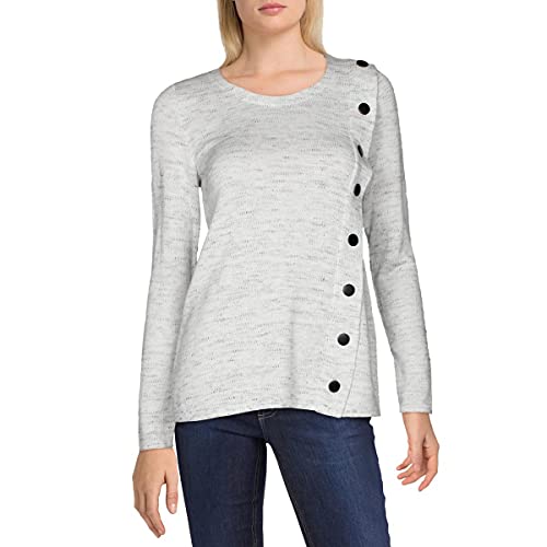 Nic+Zoe Women's Sweater, Moon Dust Heather, X-Small #TOP23
