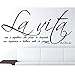 ADESIVI MURALI FRASI LA VITA NON è ASPETTARE CHE PASSI LA TEMPESTA WALL STICKERS FRASE CITAZIONE ADESIVO MURALE DECORAZIONE INTERNI StickerDesign