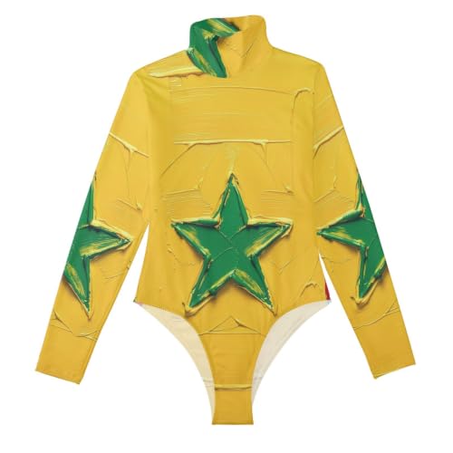 Body sexy de manga larga para mujer GuoChe blusa moldeadora para salir con cuello alto
