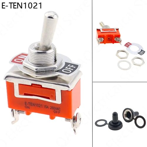 Interrupteur E-TEN1021 mécanique 2 bornes coupure nette ON-OFF 15A 250V