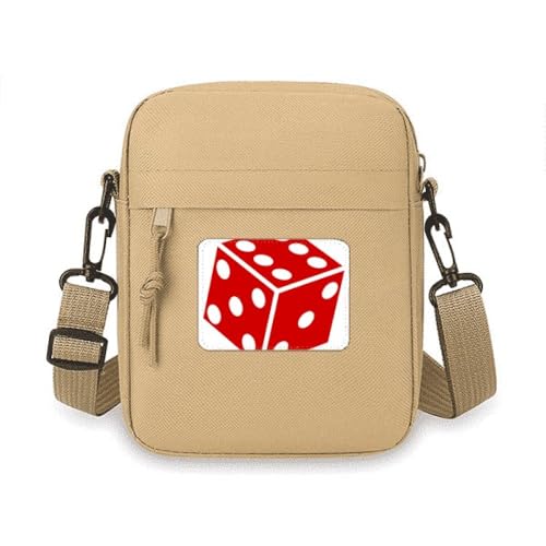 Mini sac à bandoulière dés rouges idéal pour vos soirées et festivals