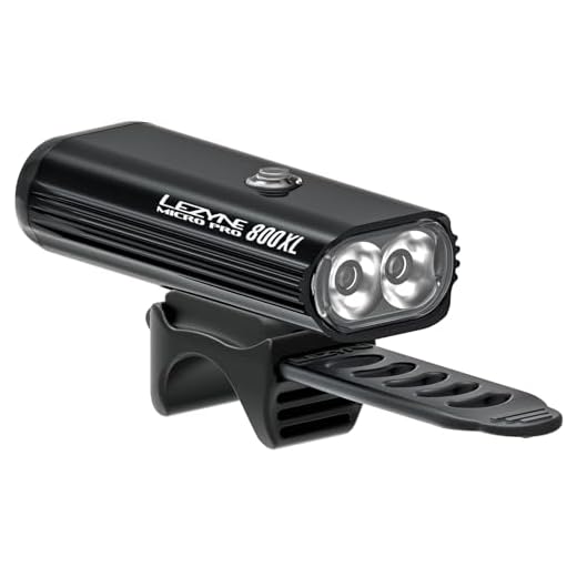 Lezyne Micro 800xl Pro - Iluminación para Bicicleta o Bicicleta de montaña (Recargable, USB, Unisex, Talla única), Color Negro
