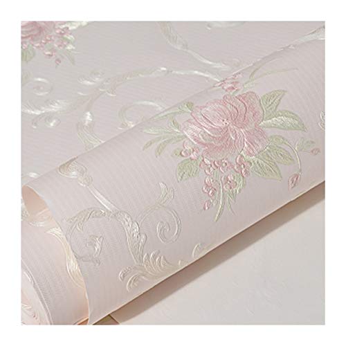 Papier peint autocollant rose 0,53x6m pour décoration murale