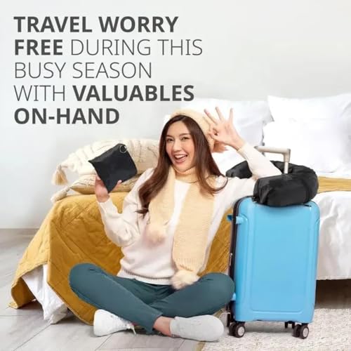 Paquet De 2 Oreillers De Cou De Voyage Rechargeables Vêtements Taie D’Oreiller Sac D’Organisation, Sac De Voyage Portable, Sac De Voyage Étanche Oreiller Auto-remplissant – vue 4