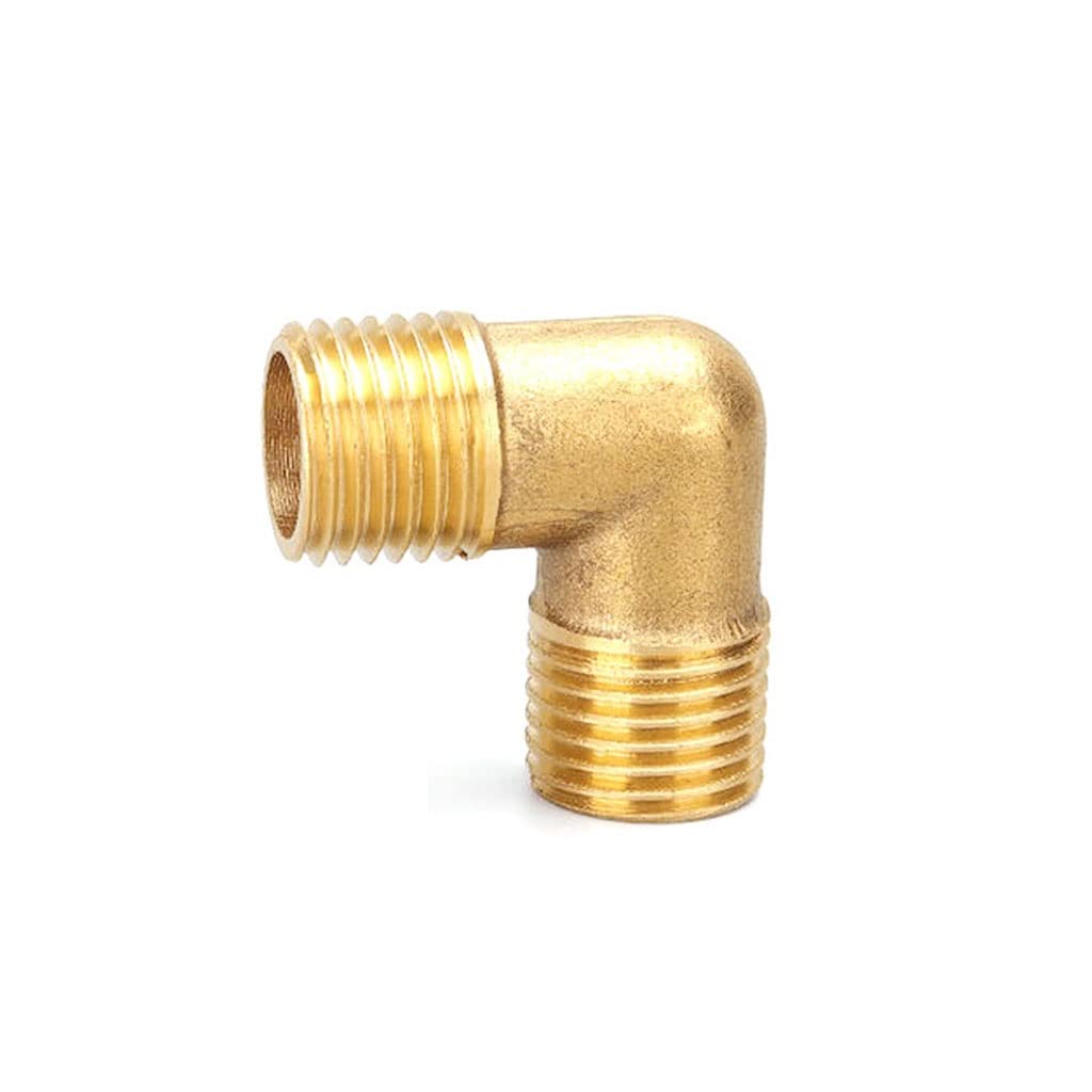 Conector de Toque de Manguera, 1 Adaptador de Junta de tubería de latón Codo de 90 Grados, 1/8 Pulgadas 1/4 Pulgadas 3/8 Pulgadas 1/2 Pulgadas 3/4 Pulgadas Bsp tubería de Agua, acoplador de