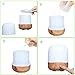 Humidifier Diffuser Cool Mist, EgoEra Ultrasonic Aroma Diffuser Humidifier, Wood Grain Aromatherapy Machine with 4 Hours Timer, 7 Colors Changing LED Lights
