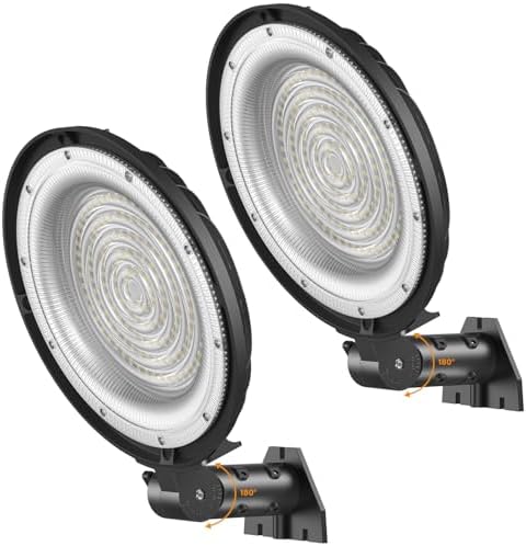 2PCS 150W LED Security Lights, Dusk to Dawn Outdoor Flood Lightin...