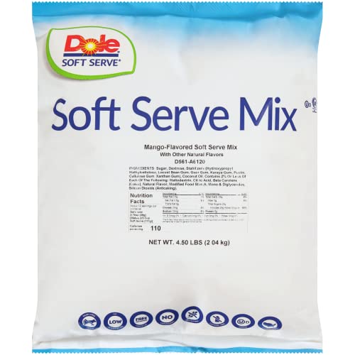By The Cup Rainbow Sprinkles And Mango Soft Serve Mix, Lactose Free, Vegan, Gluten Free, 4.50 Pound Bag #TOP6