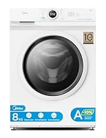 Midea Waschmaschine 8 kg Energieklasse A-10% 1400 U/Min Weiß MF10EW80BA10 – Ansicht 1