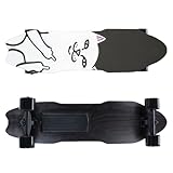 Zowdrix MonopatíN EléCtrico con Mando A Distancia, TraccióN Simple, Velocidad MáXima De 25 Km/H, AutonomíA De 15 Km, MonopatíN Longboard para Salir con Amigos C