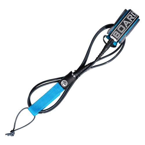 Laisse de planche de surf en acier inoxydable et cordon droit robuste 7 mm