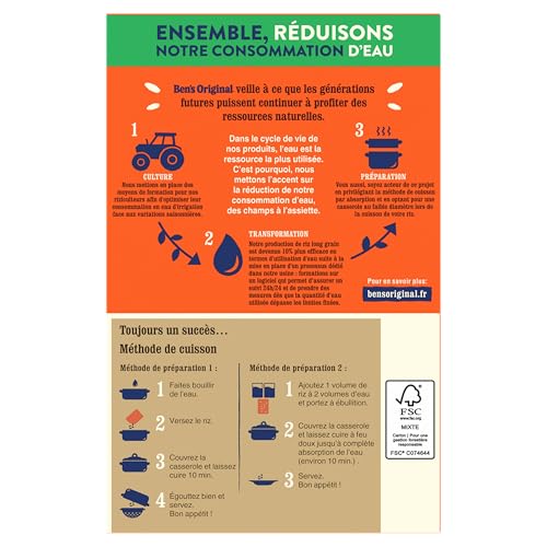 Riz Long Ben's Original MO5410673008114 – Cuisson en 10 Min - vue 4