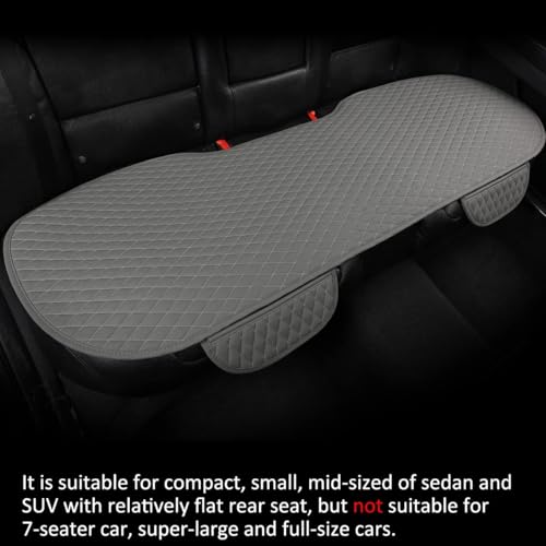 Image of BROGBUS Car Seat Cover Protector Mat Back Cushion Car Seat Mat (Grey, Pack of 1) (Only Rear Seat Mat) | Polyurethane