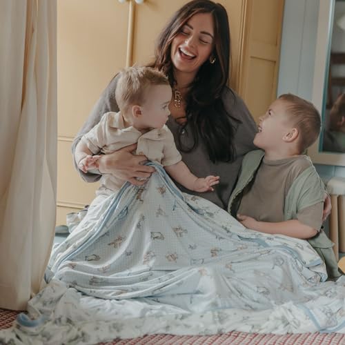 Image of Copper Pearl Jumbo 3-Layer Baby Blanket: Soft Baby Quilts for Boys and Girls | Breathable, Cozy, Toddler Blanket | Baby Quilt for Newborns | 60x72 Premium Material | Hundred Acre Wood