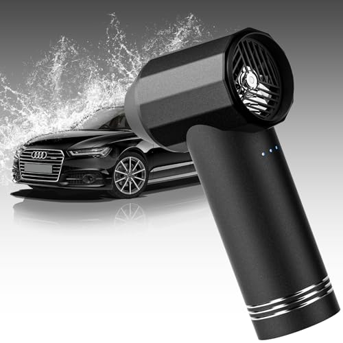 KOJIHOMU エアダスター 洗車 【爆風165m/s・12000mAh】ブロワー アルミ合金 超強力 電動 350000RPM 充電式 コードレス