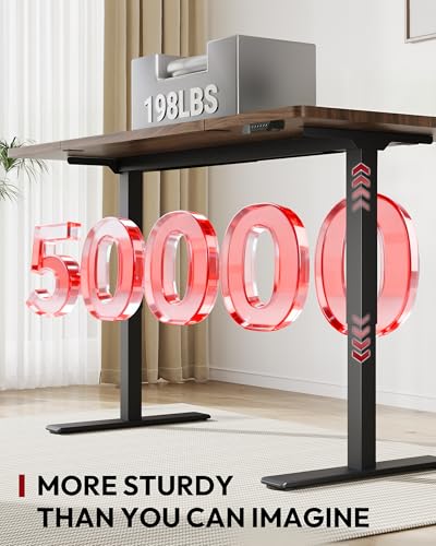 Image of SANODESK Dual Motor Electric Standing Desk 71 x 32 Inches, Height Adjustable Sit Stand Desk with Large Splice Board for Home Office, Computer Workstation, Study & Gaming, Black Frame /Black Walnut Top