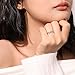 Meissa 925 Sterling Silver Rings for Women Dainty Simple Stackable Ring Handmade Cubic Zirconia Wedding Bands Gifts for Girlfriend Her Size Adjustable, Silver