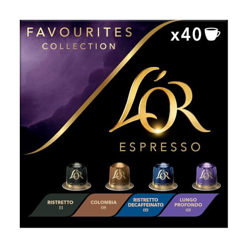 L'OR Espresso Colección Favoritos | 40 Cápsulas Compatibles Nespresso (R)* | Amazon Exclusive