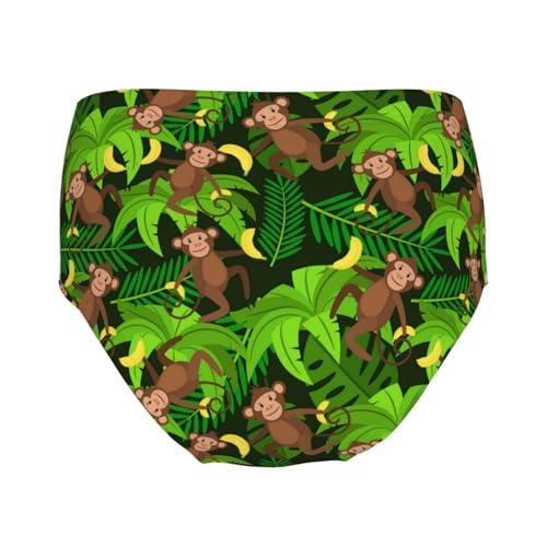 Monkeys And Bananas Girls' Underwear Soft Cotton Little Girls Panties Comfort Briefs2