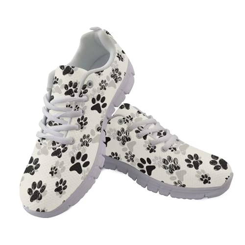 HUGS IDEA Cats Printed Women's Cute Casual Running Sneakers Tennis Shoes