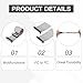 MECCANIXITY 2 Pcs IDC Connector Flat Ribbon Cable, 40 Pins 2.54mm Pitch 1.5m Length FC to FC Dual Female Connector Flat Ribbon Cable Wire for Industrial Electronics, Grey